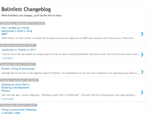Tablet Screenshot of blog.bolinfest.com